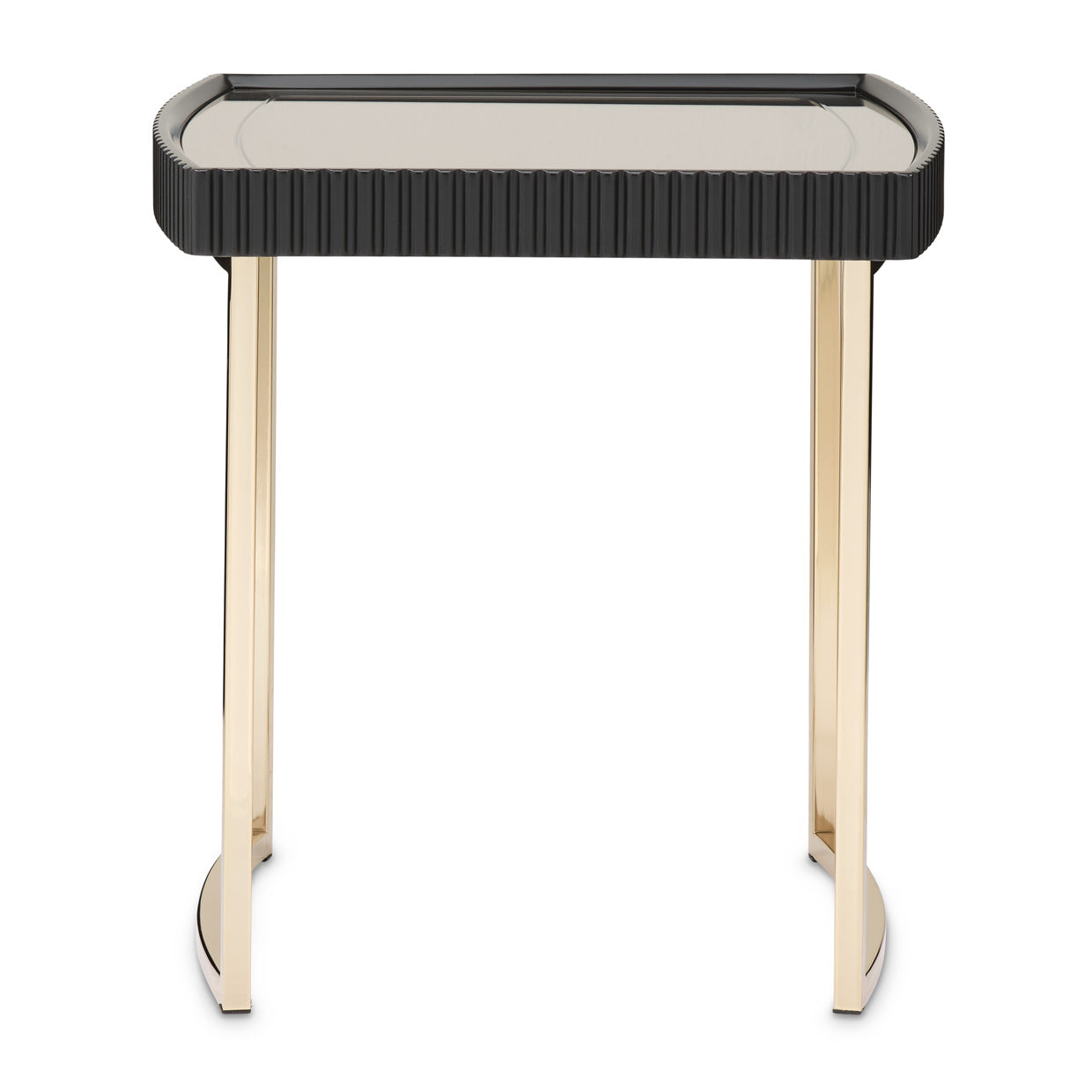 Lisbon Silken Matte Black Side Table - Ornate Home