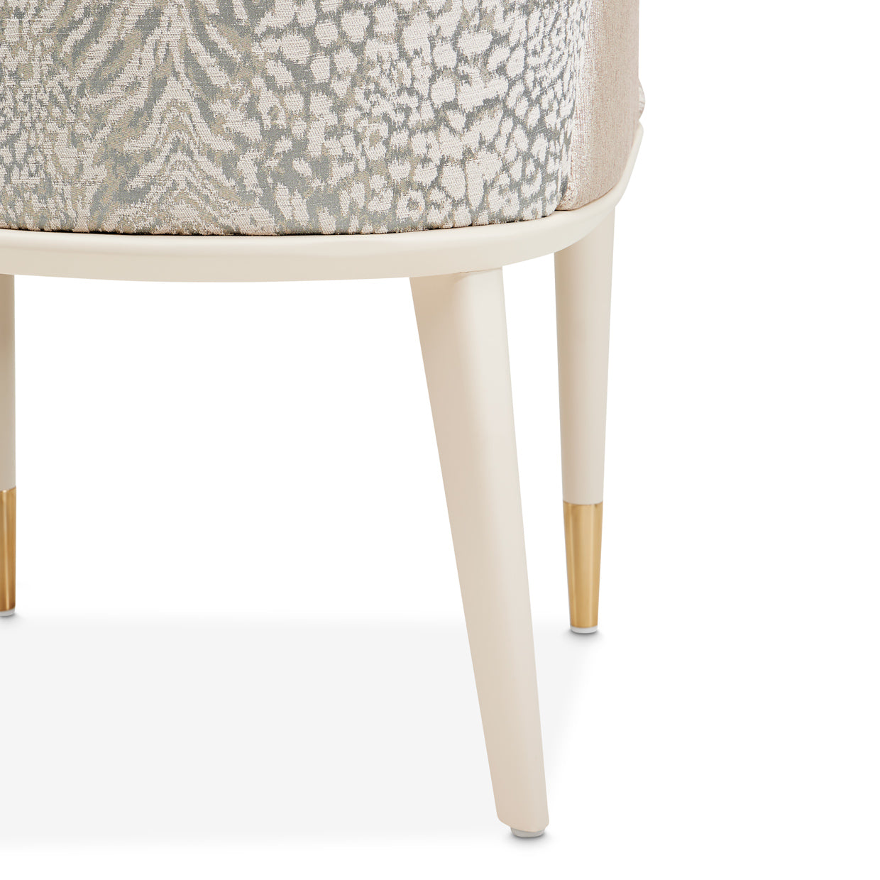 Lisbon Silken Matte Cream/Opal Dining Arm Chair - Ornate Home