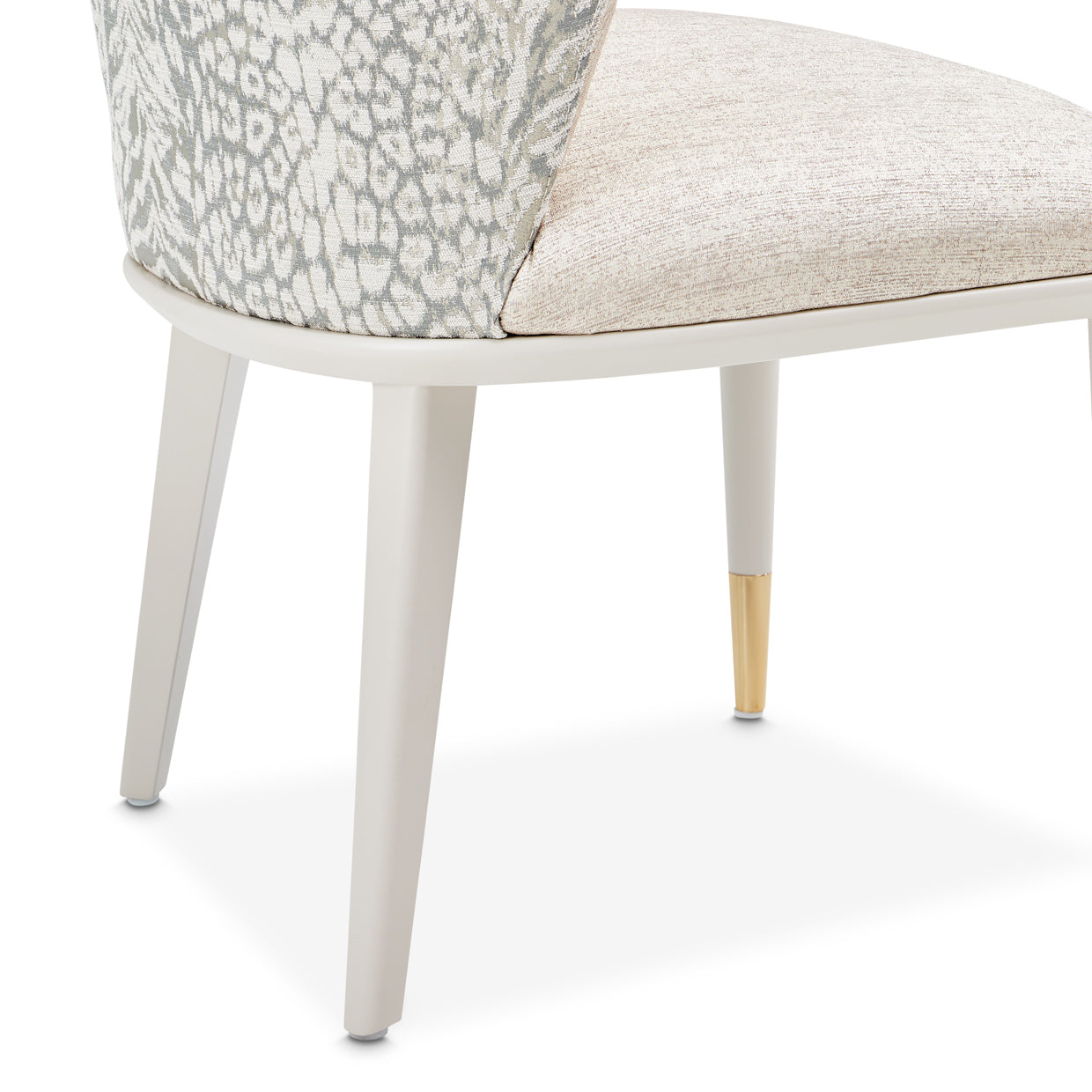 Lisbon Silken Matte Cream/Opal Dining Side Chair - Ornate Home