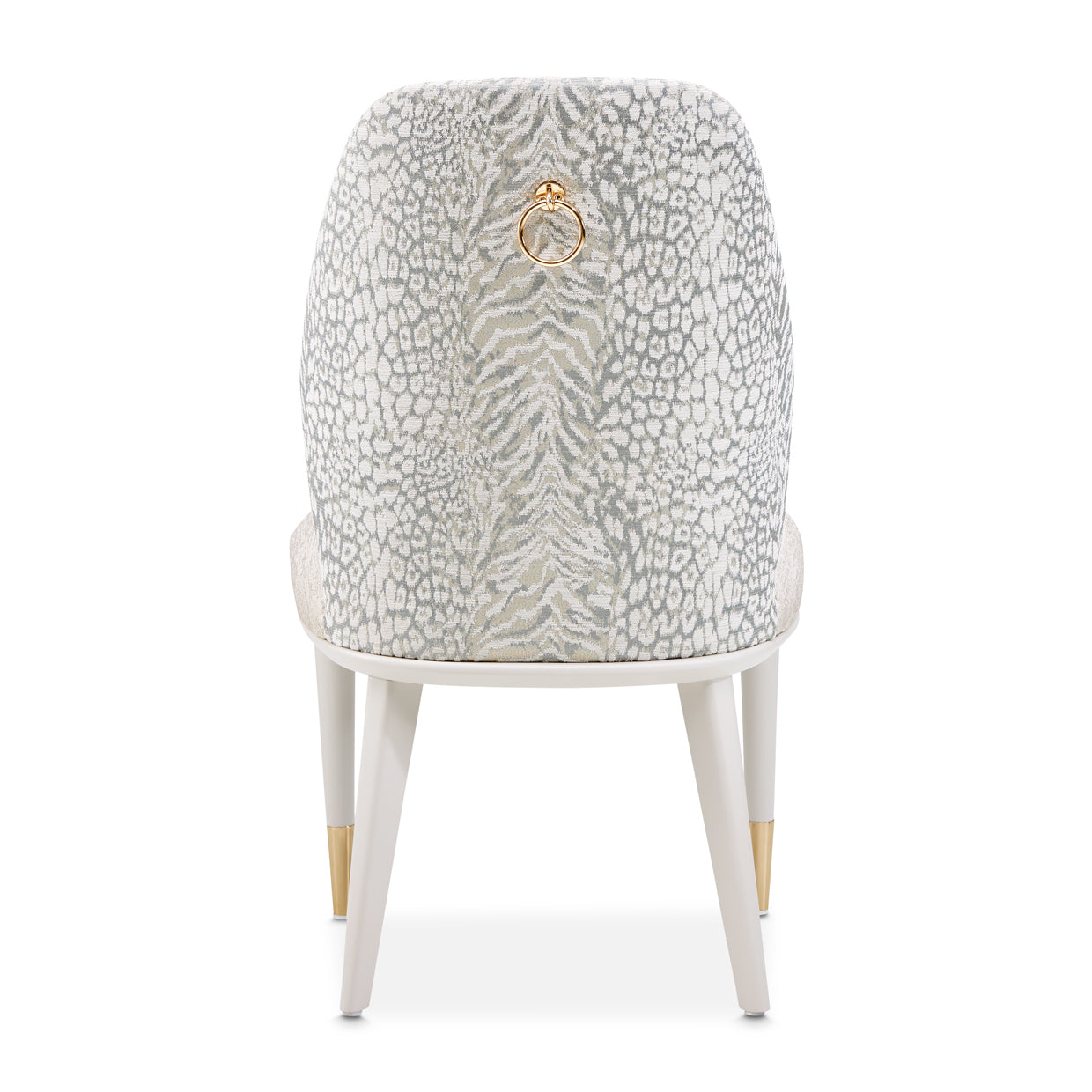 Lisbon Silken Matte Cream/Opal Dining Side Chair - Ornate Home