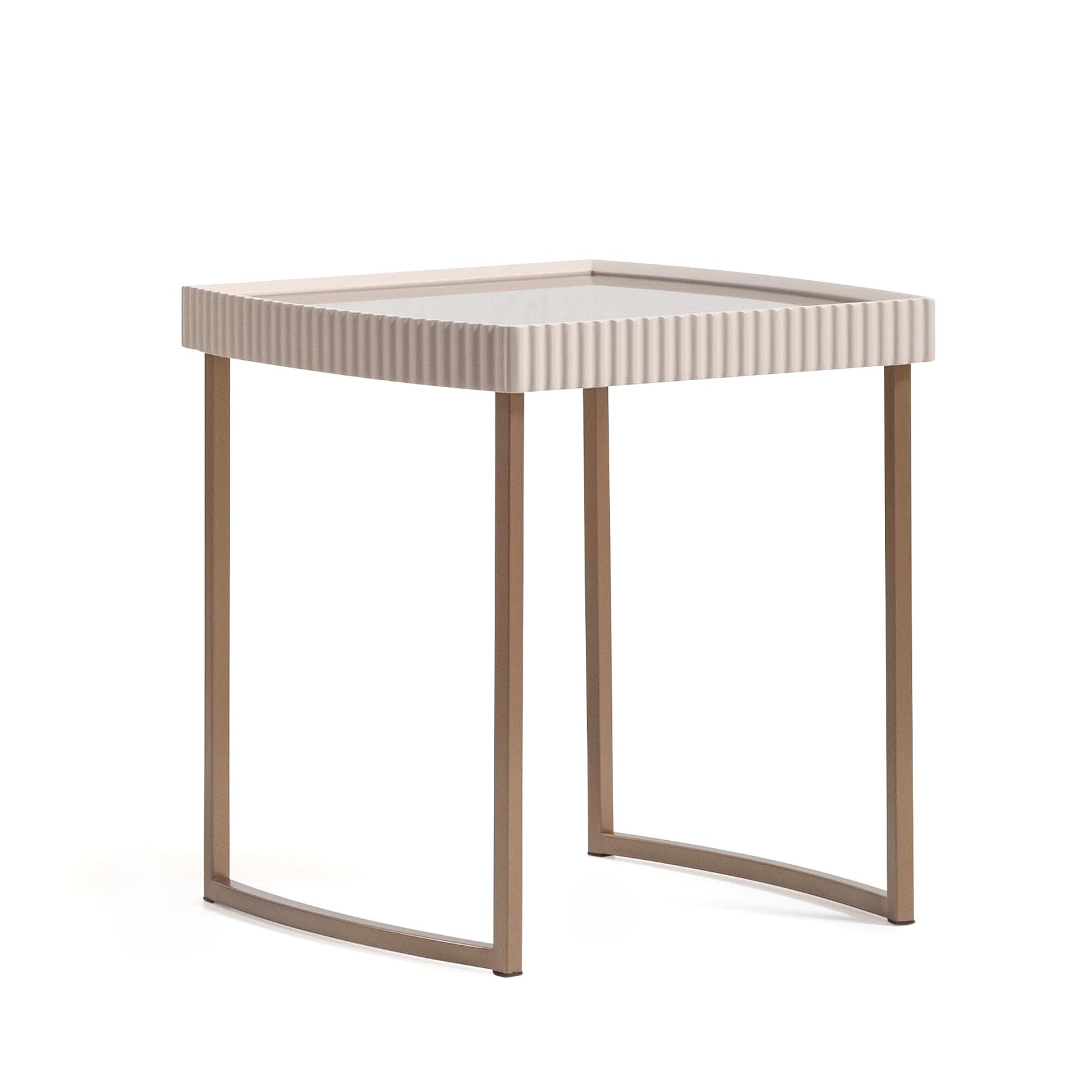 Lisbon Silky Cream Side Table - Ornate Home