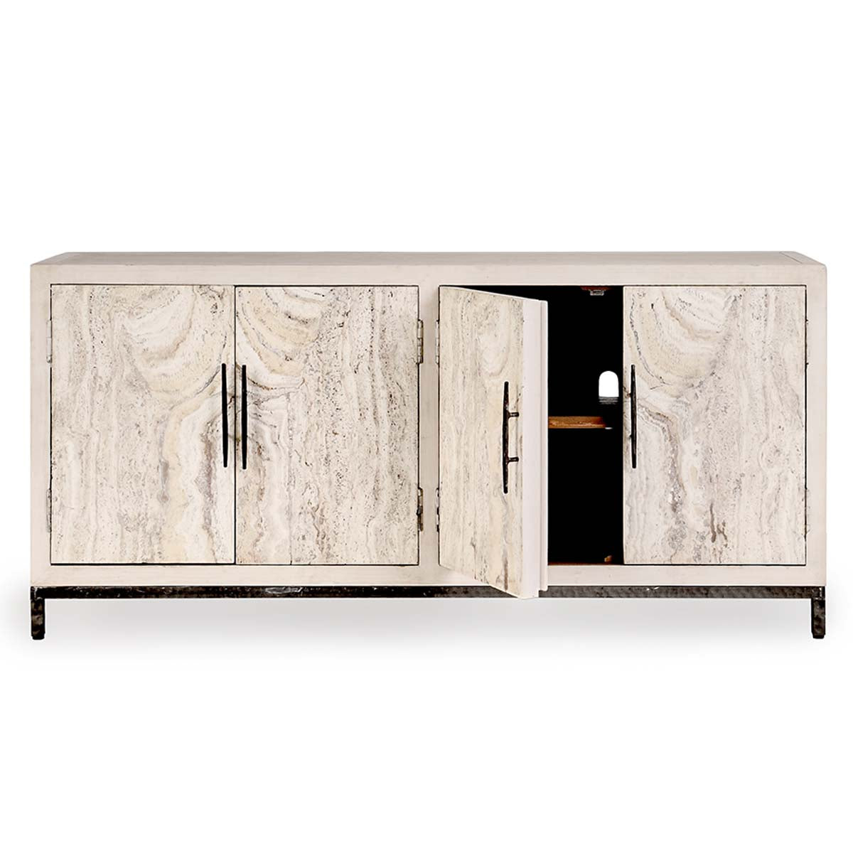 Lisbon Timeworn Cream Sideboard - Ornate Home