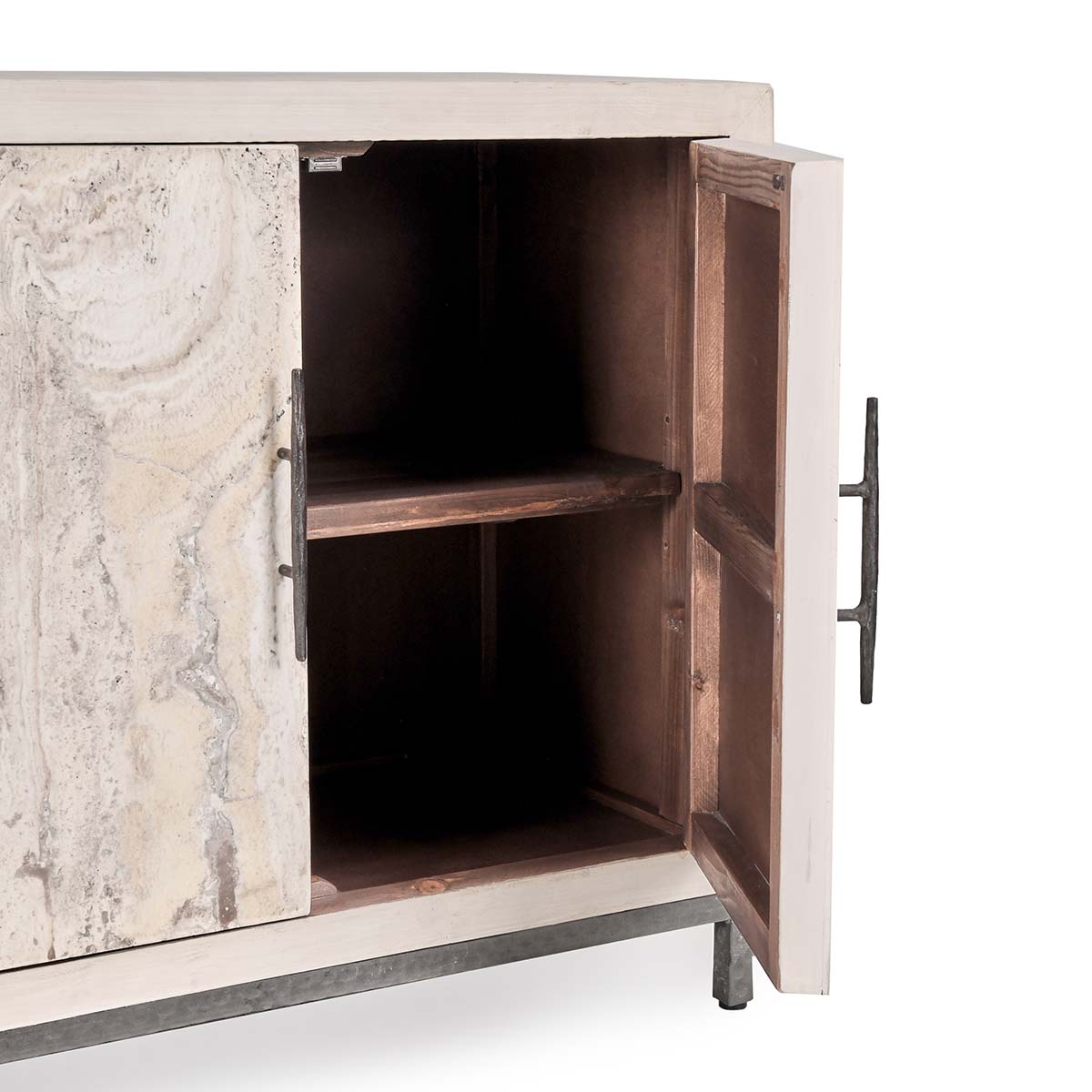 Lisbon Timeworn Cream Sideboard - Ornate Home