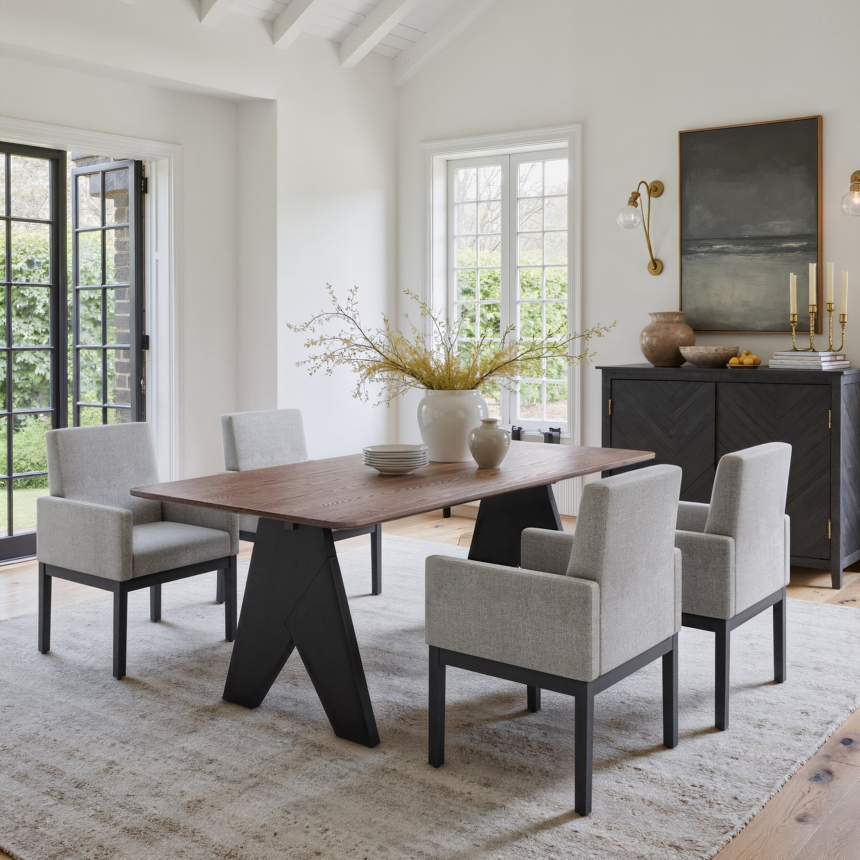 Lisse Espresso Rectangular Dining Table - Ornate Home