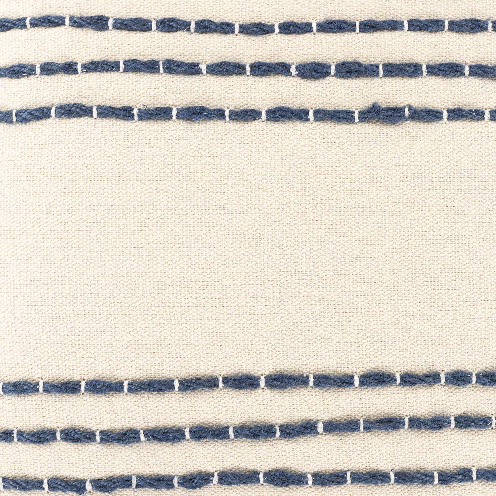 Listie Beige Navy Striped Accent Pillow - Ornate Home