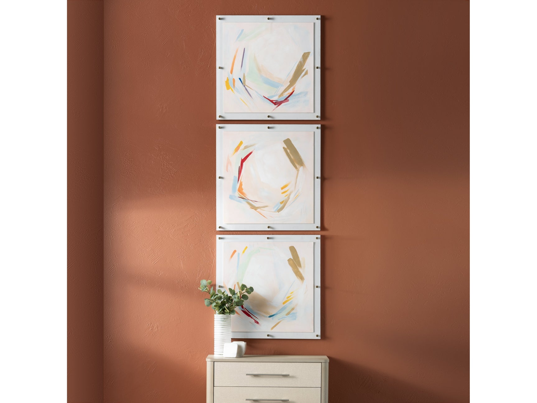 Liveliness Blue/Orange Wall Art