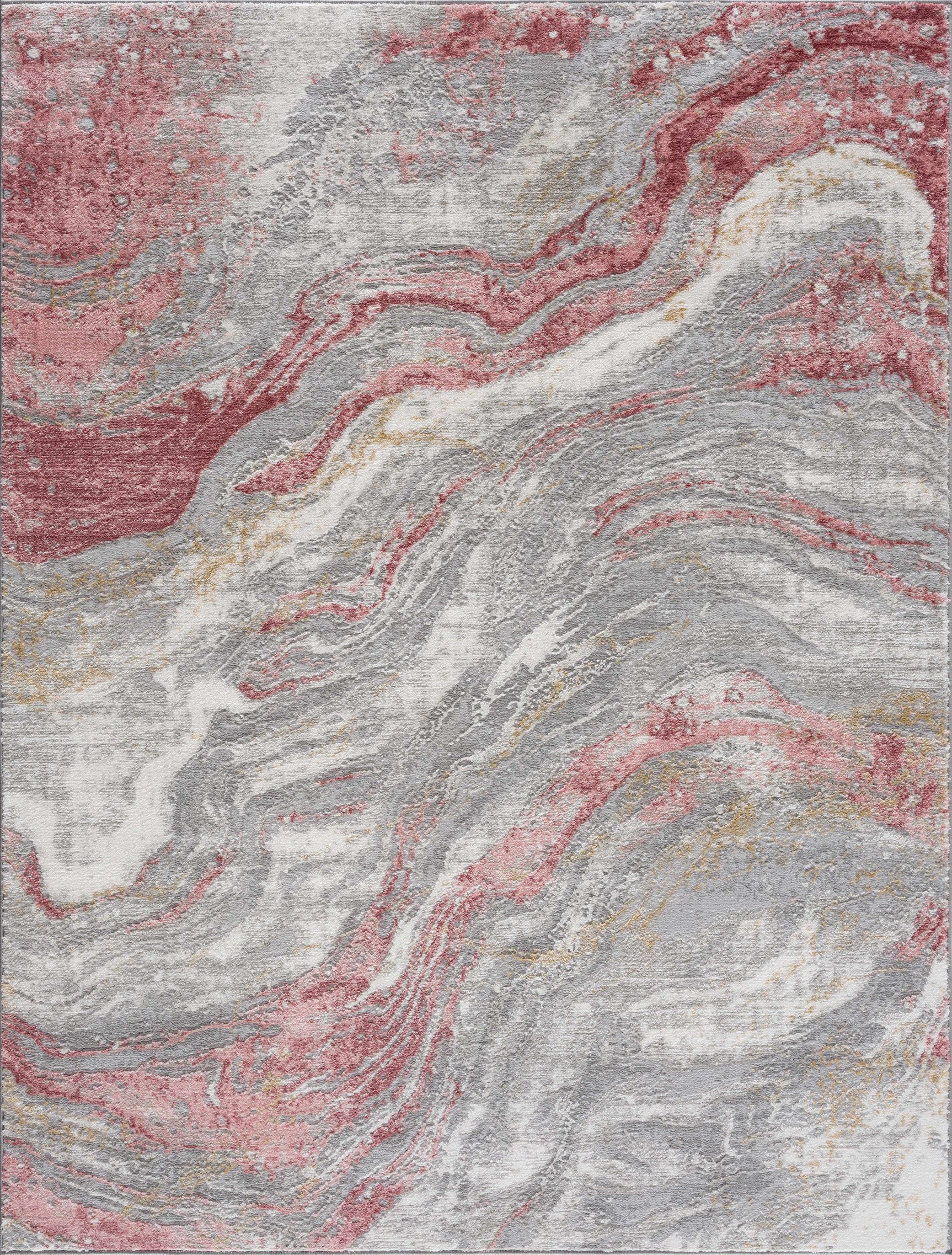 Lively Marble Pink Area Rug - Ornate Home