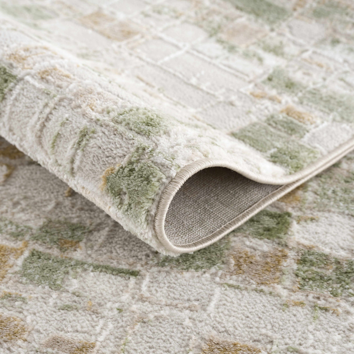 Liveri Green Mosaic Rug - Ornate Home