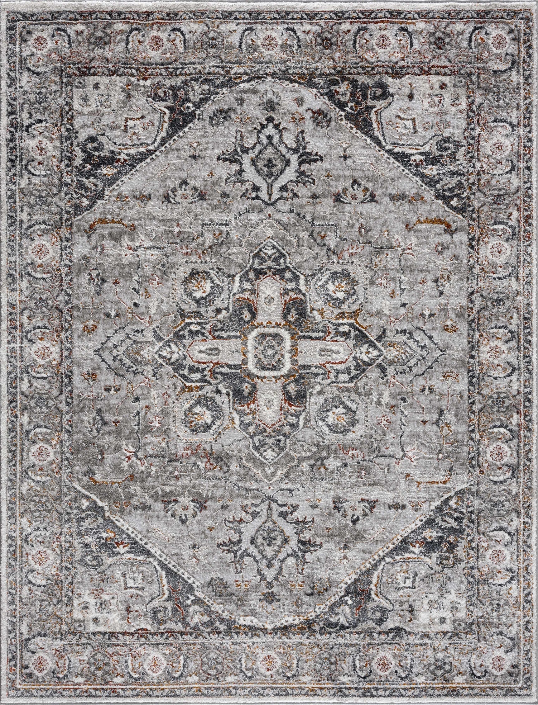 Liverpool Dark Gray Area Rug - Clearance - Ornate Home