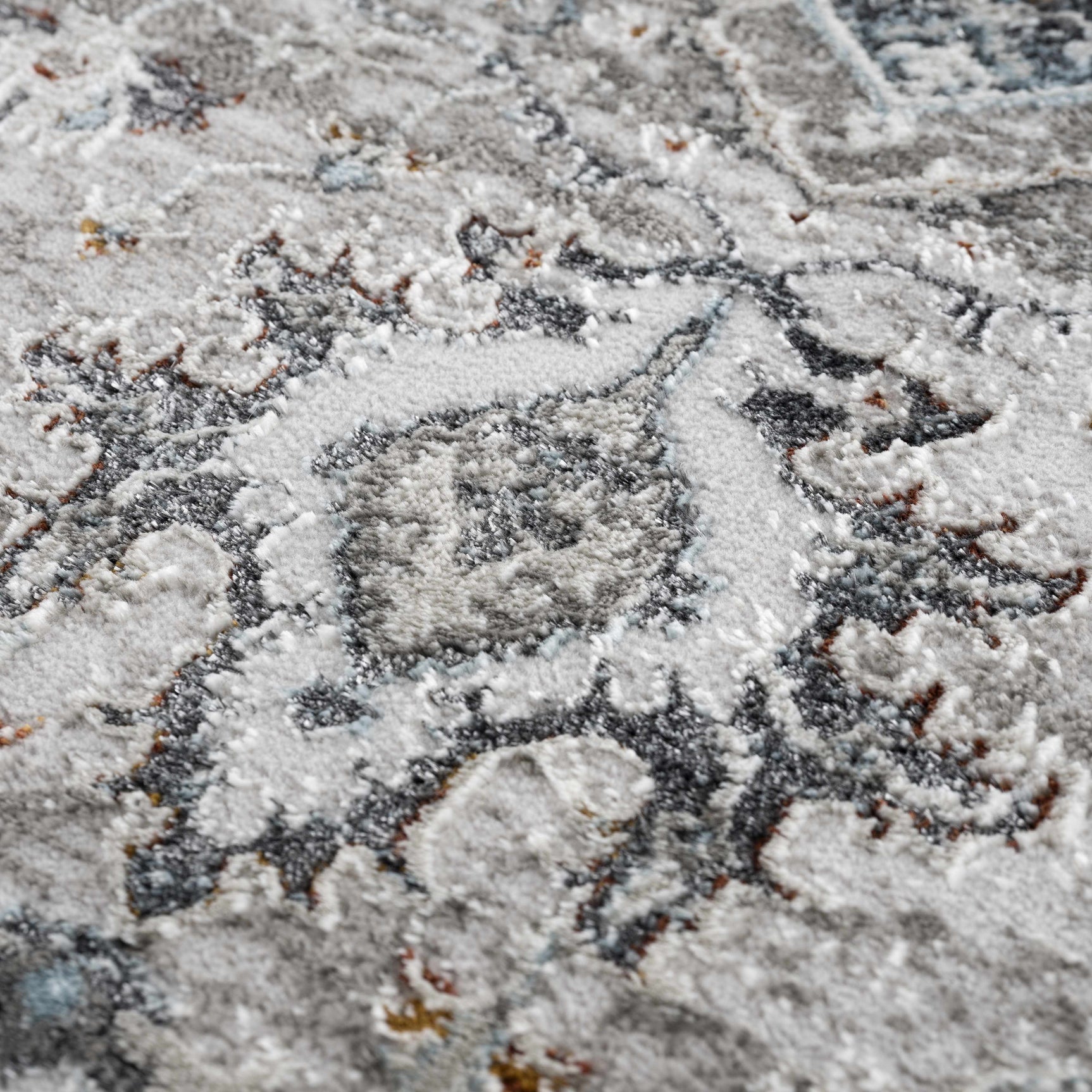 Liverpool Gray & Blue Area Rug - Clearance - Ornate Home