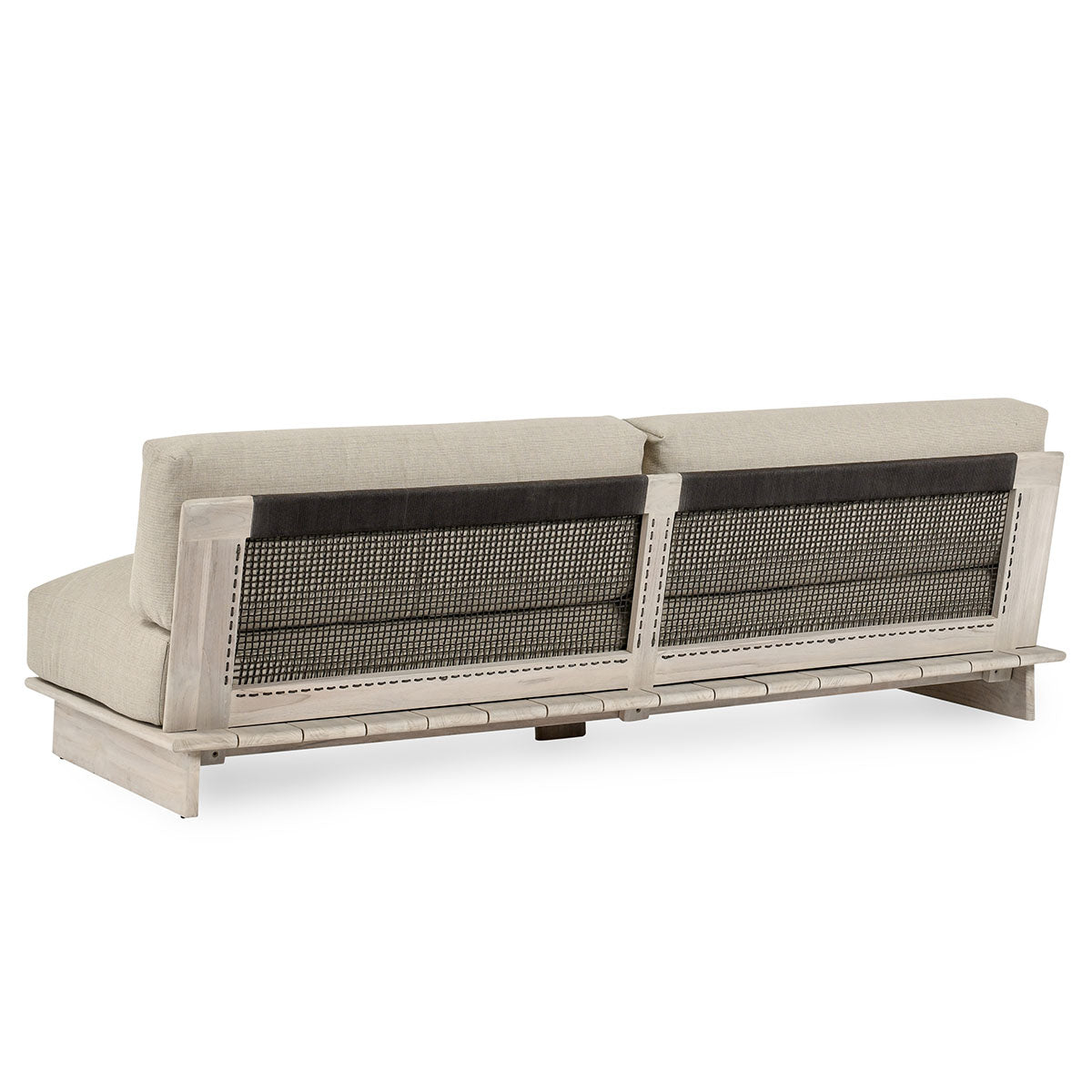 Livia Teak Taupe Outdoor Sofa - Ornate Home