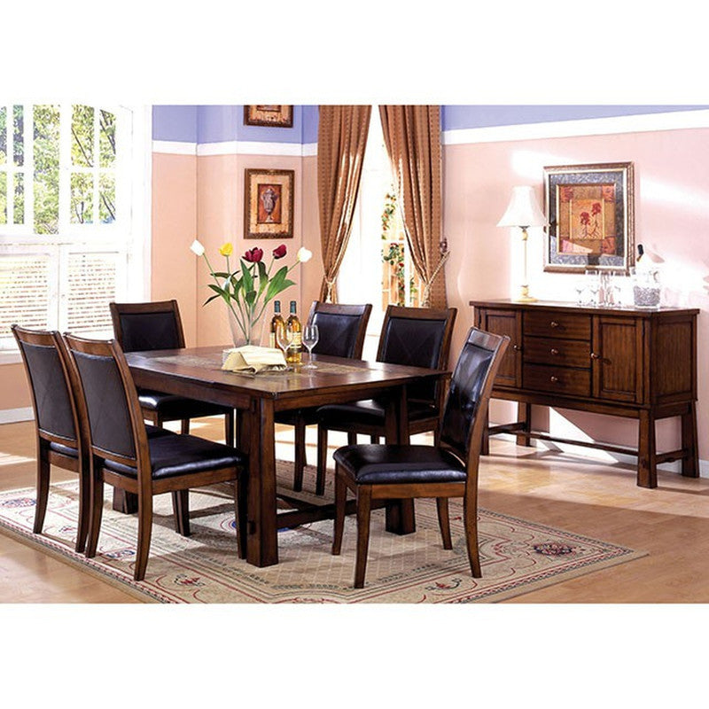 Living Stone Tobacco Oak Dining Table - Ornate Home