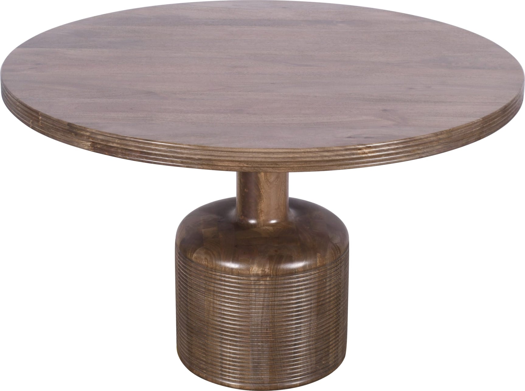 Liyana Natural Tan Solid Wood Round Dining Table - Ornate Home