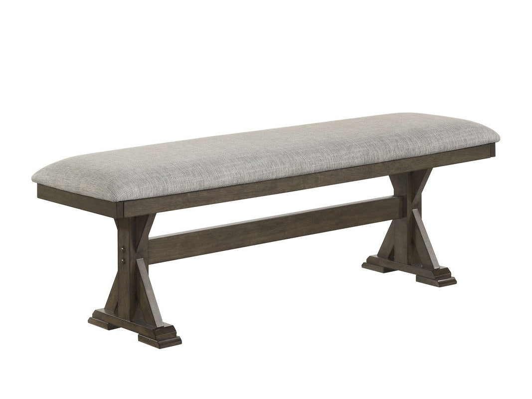 Lloyd Brown/Gray Bench - Ornate Home