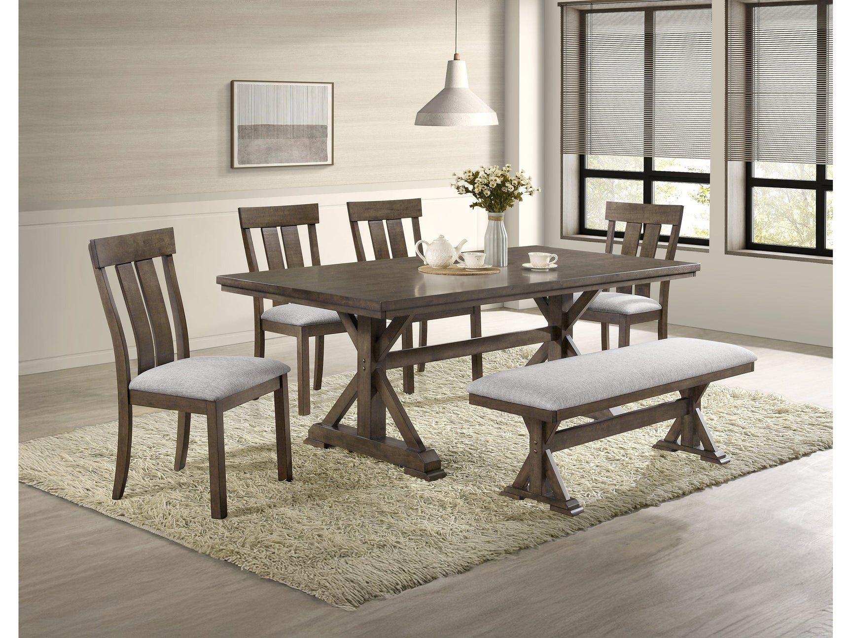 Lloyd Brown/Gray Dining Set - Ornate Home