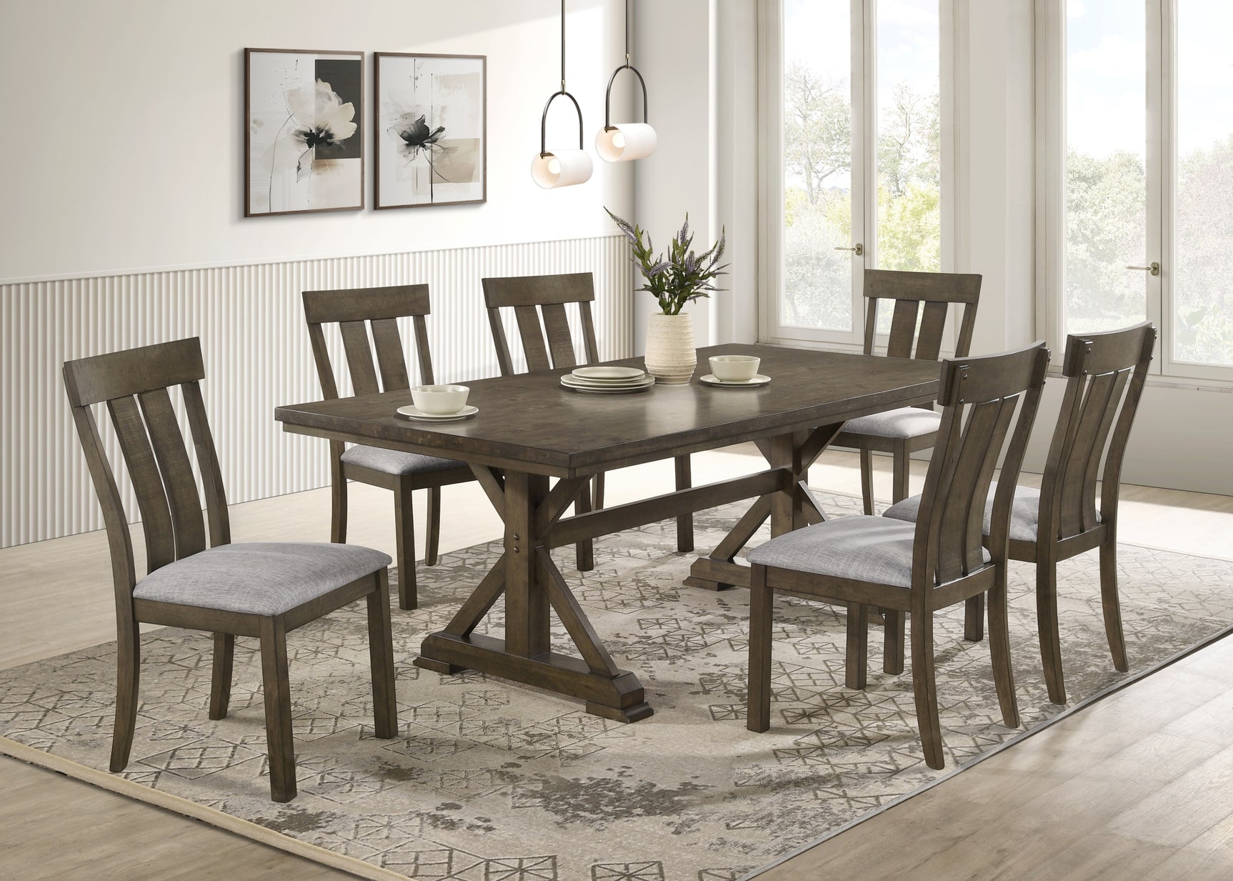 Lloyd Brown/Gray Dining Set - Ornate Home