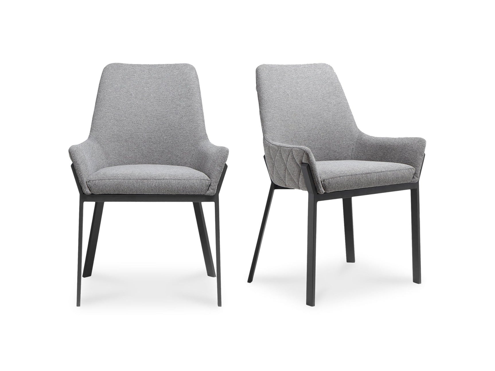 Lloyd Dark Grey Dining Chair (Set of 2) - Ornate Home