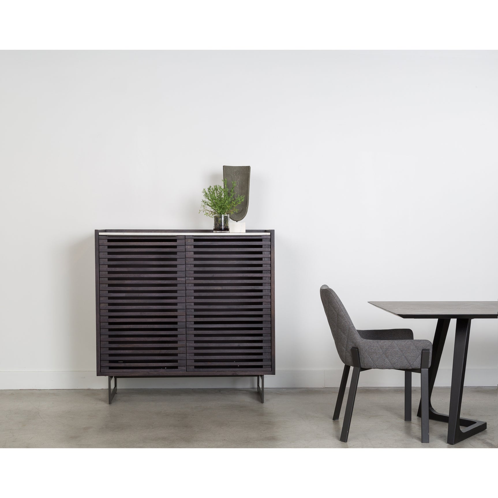 Lloyd Dark Grey Dining Chair (Set of 2) - Ornate Home