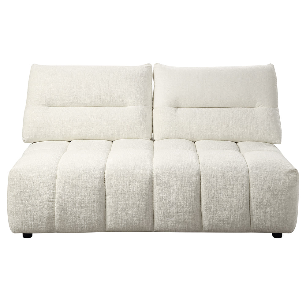 Loanna Beige Modular Loveseat - Ornate Home