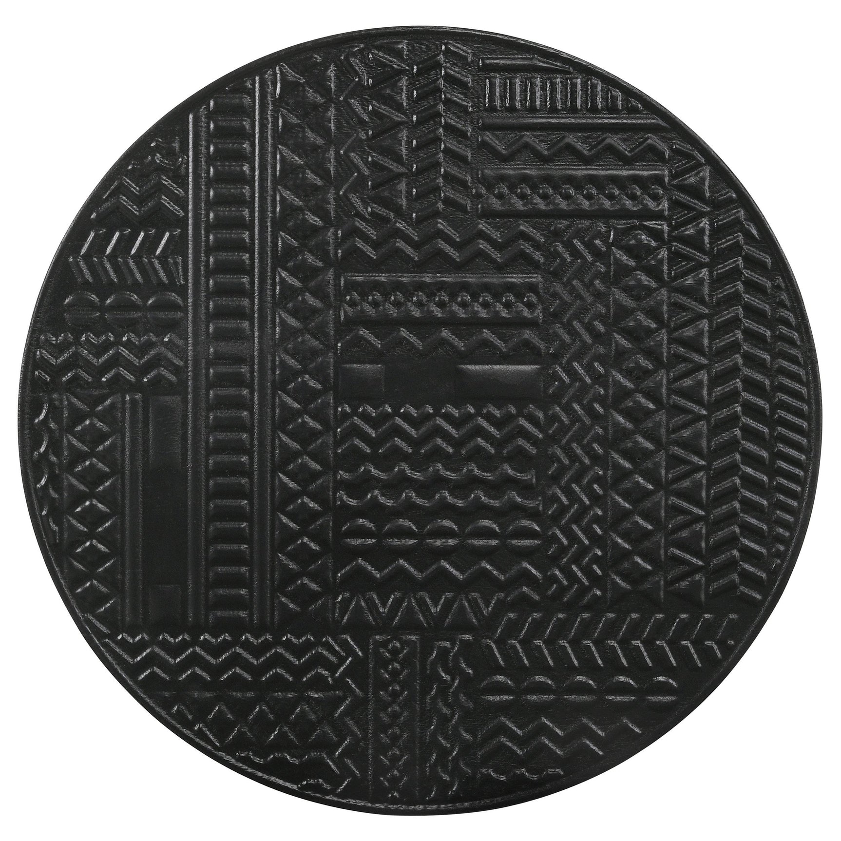 Loannis Matte Black 2-piece Round Mango Wood Nesting Table - Ornate Home