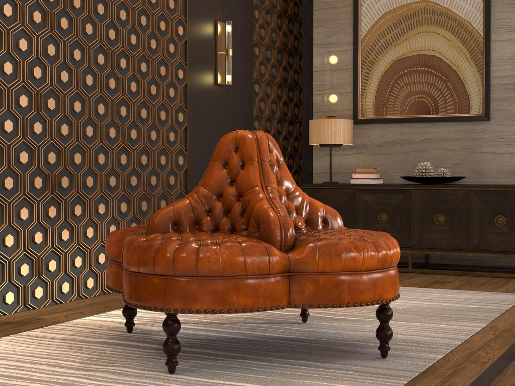 Lobby Brown Sofa - Ornate Home