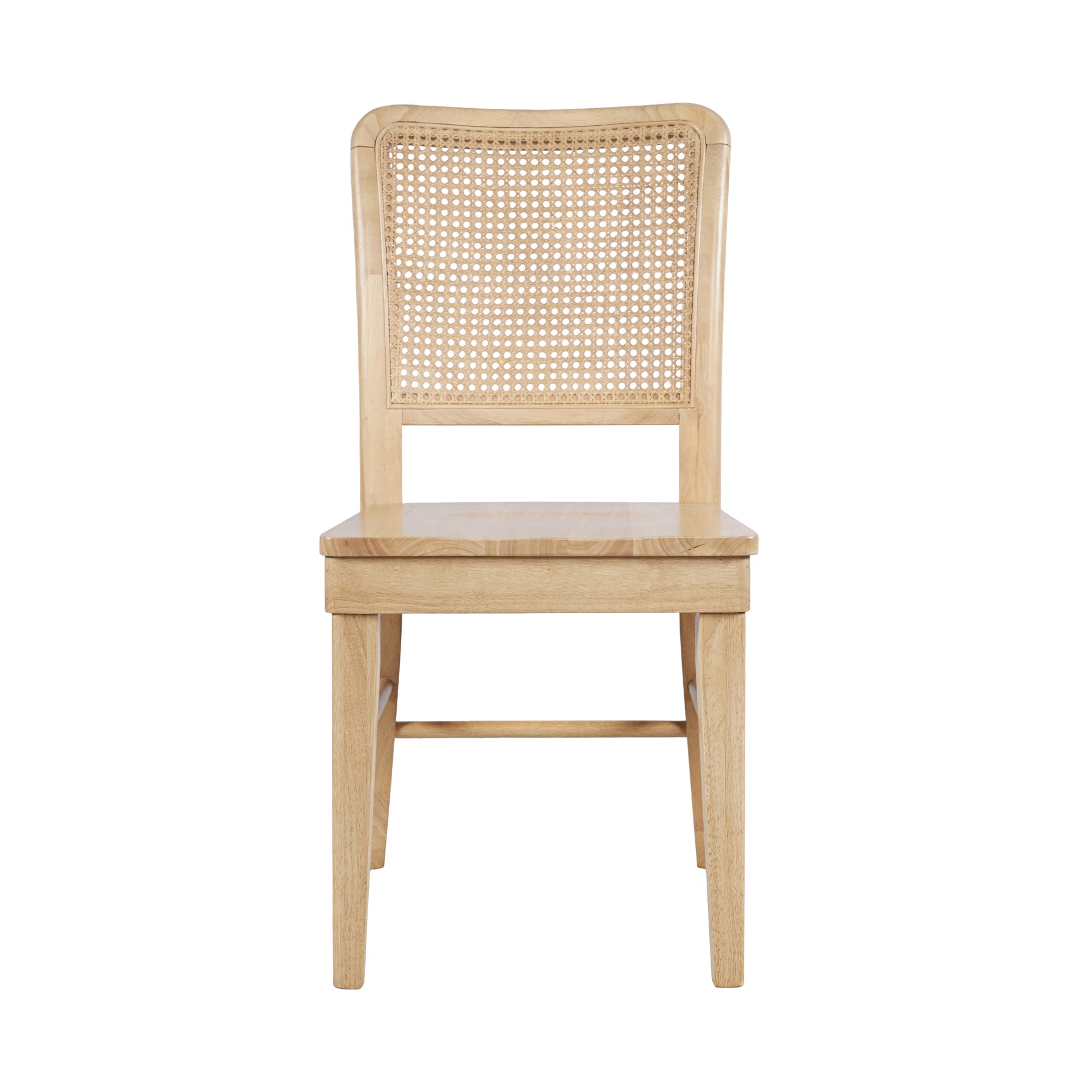 Logan Natural Dining Chair w/ Cane Insert (Set of 2) - Ornate Home