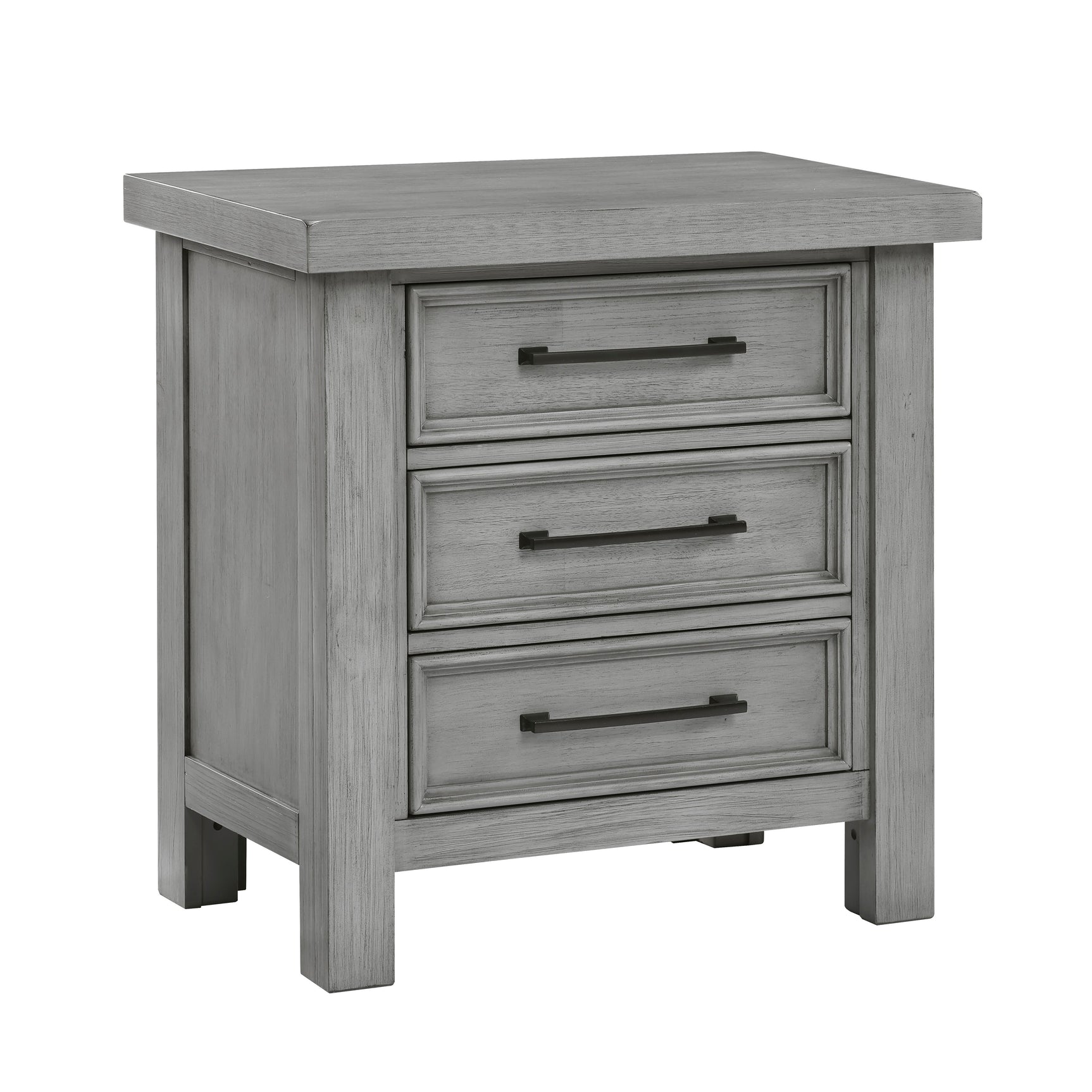 Logandale Antique Gray 5-Piece Queen Bedroom Set - Ornate Home