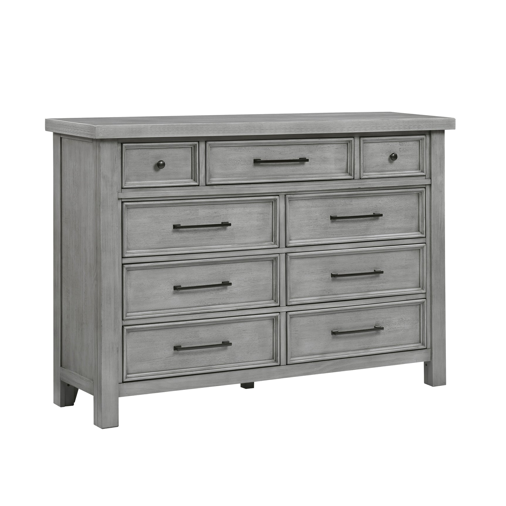 Logandale Antique Gray 5-Piece Queen Bedroom Set - Ornate Home