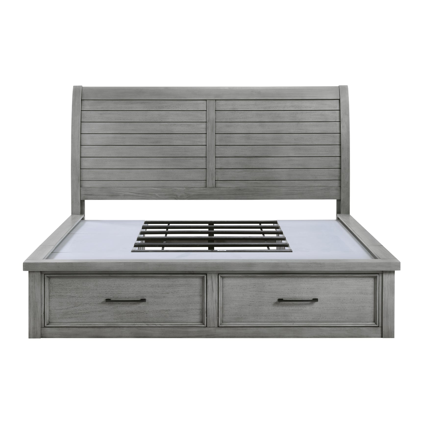 Logandale Antique Gray 5-Piece Queen Bedroom Set - Ornate Home