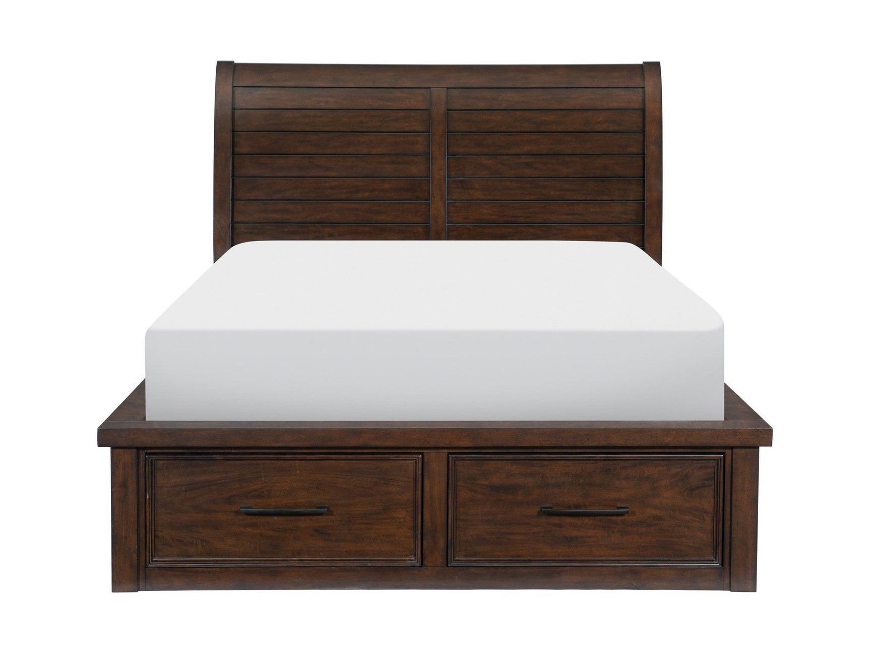 Logandale Brown Queen Platform Bed - Ornate Home
