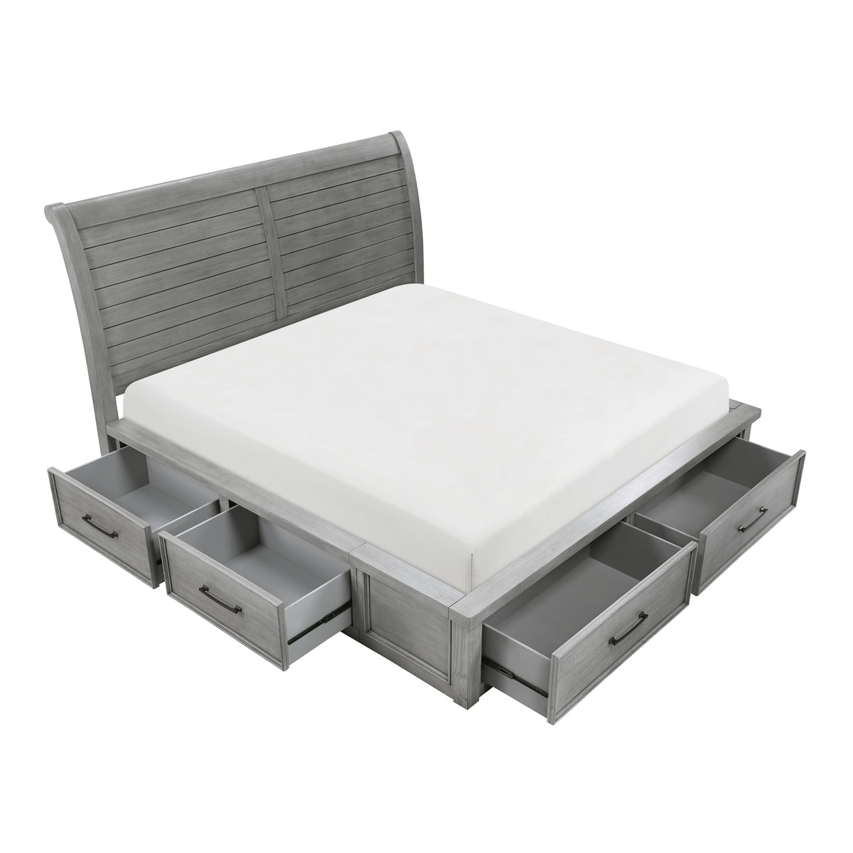 Logandale Gray 4pc Bedroom Set - Ornate Home