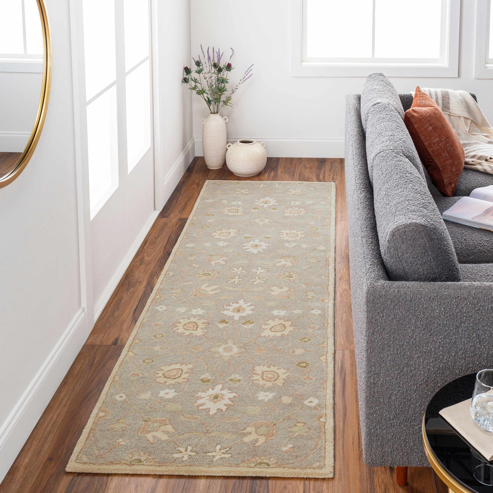 Logville Hand Tufted Light Olive 1121 Area Rug - Ornate Home