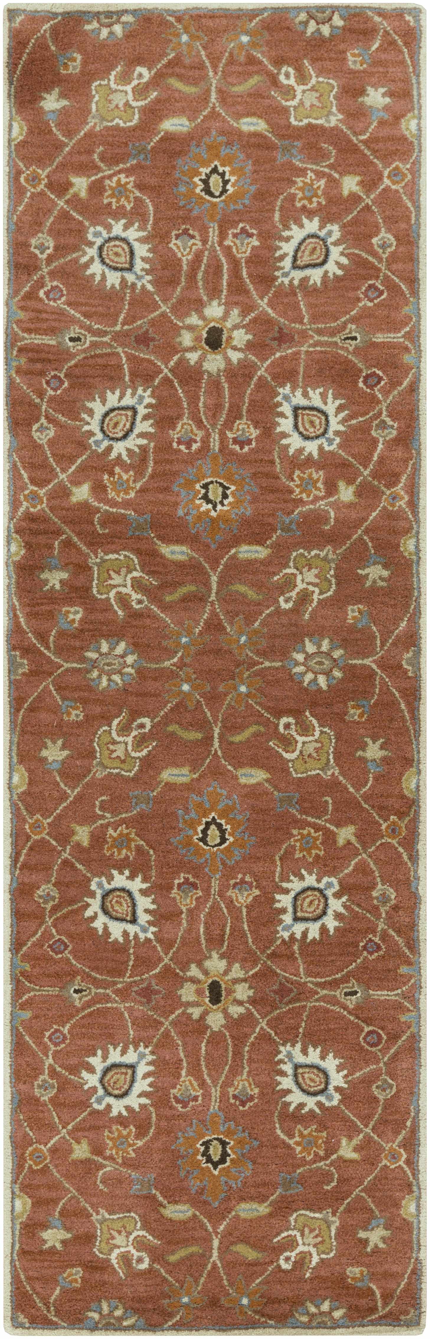 Logville Hand Tufted Rust 1119 Wool Rug - Ornate Home