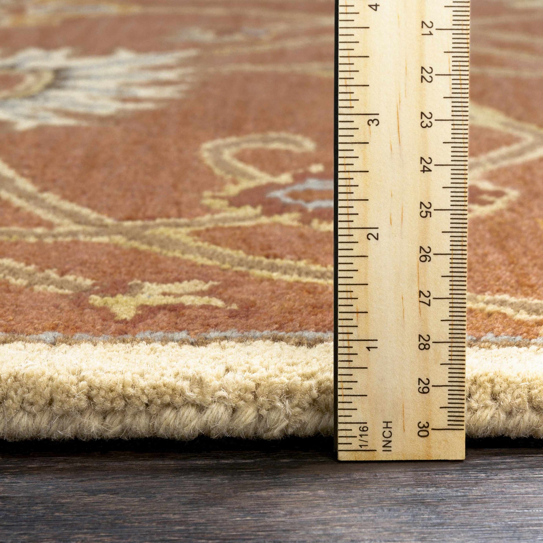 Logville Hand Tufted Rust 1119 Wool Rug - Ornate Home