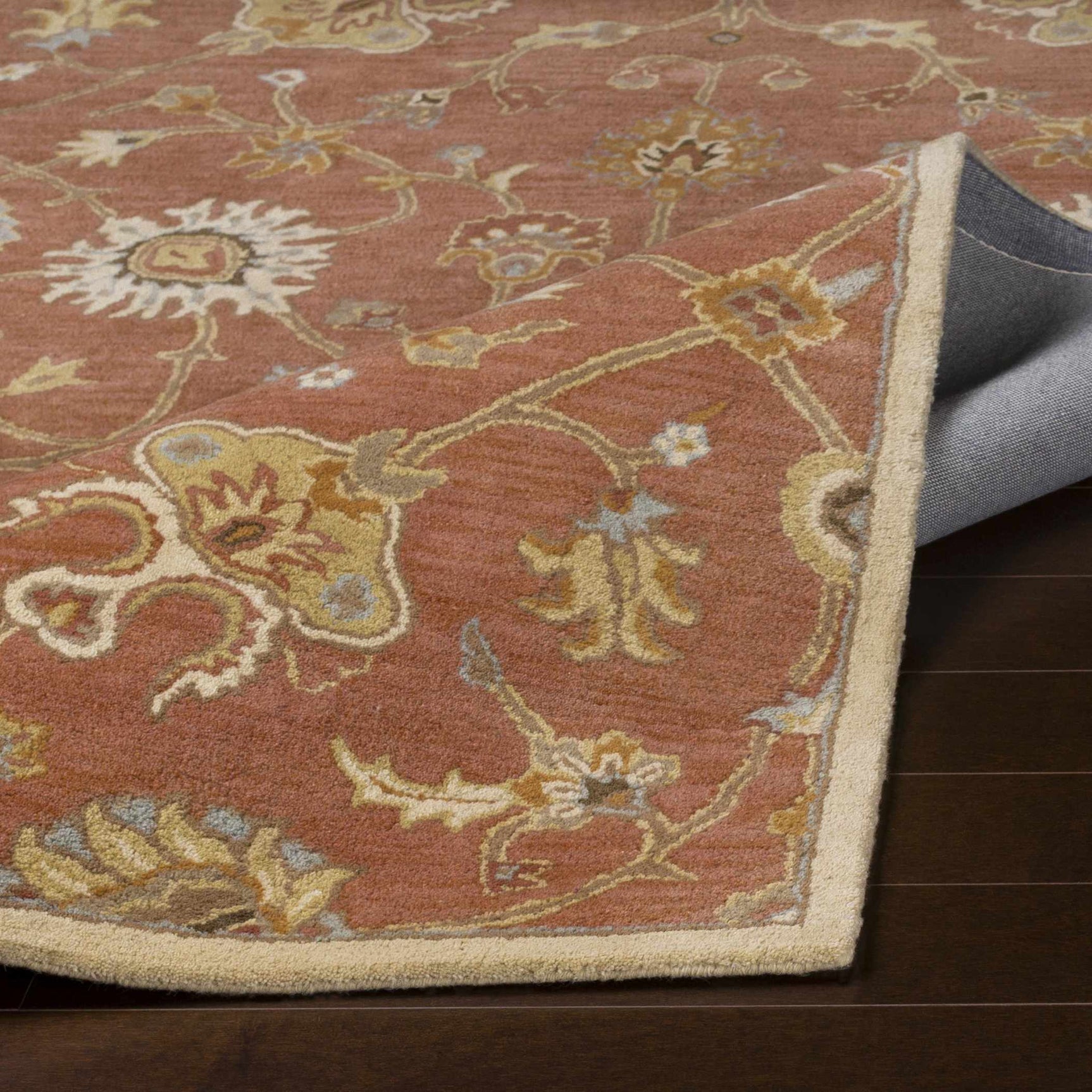 Logville Hand Tufted Rust 1119 Wool Rug - Ornate Home