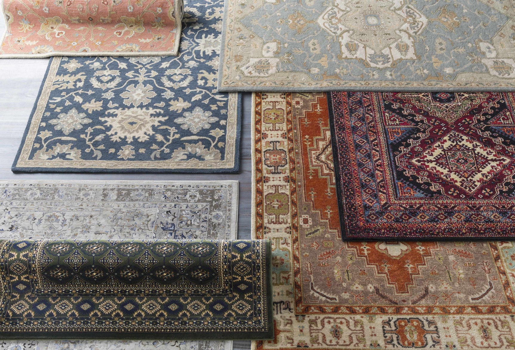 Logville Hand Tufted Rust 1119 Wool Rug - Ornate Home