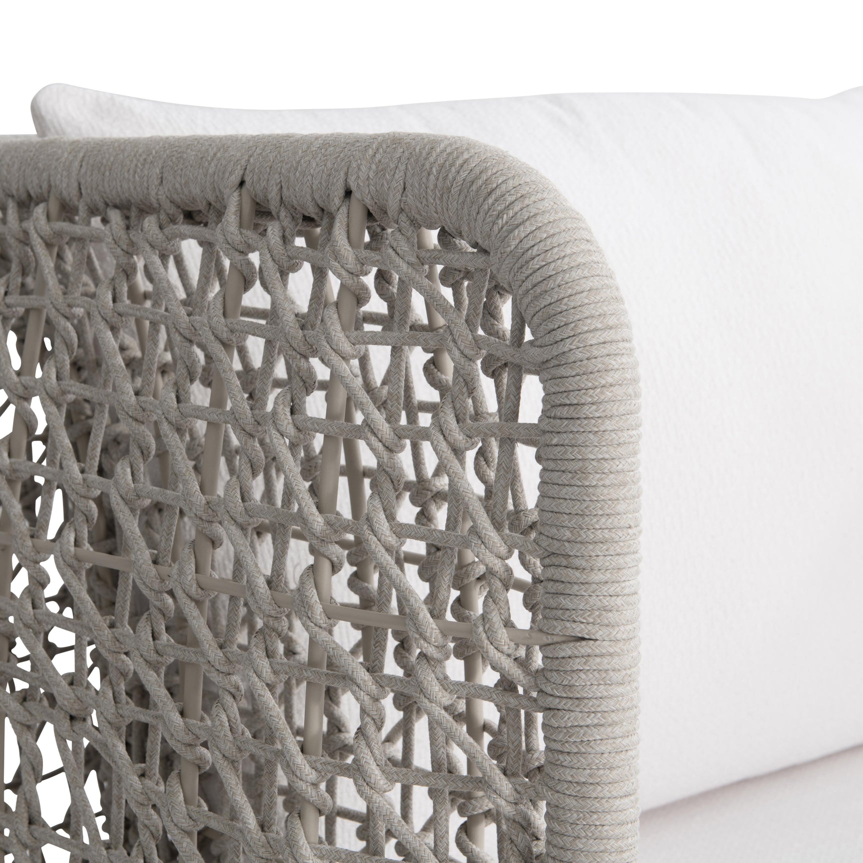 Lomani White/Cream/Driftwood Outdoor Swivel Chair - Ornate Home