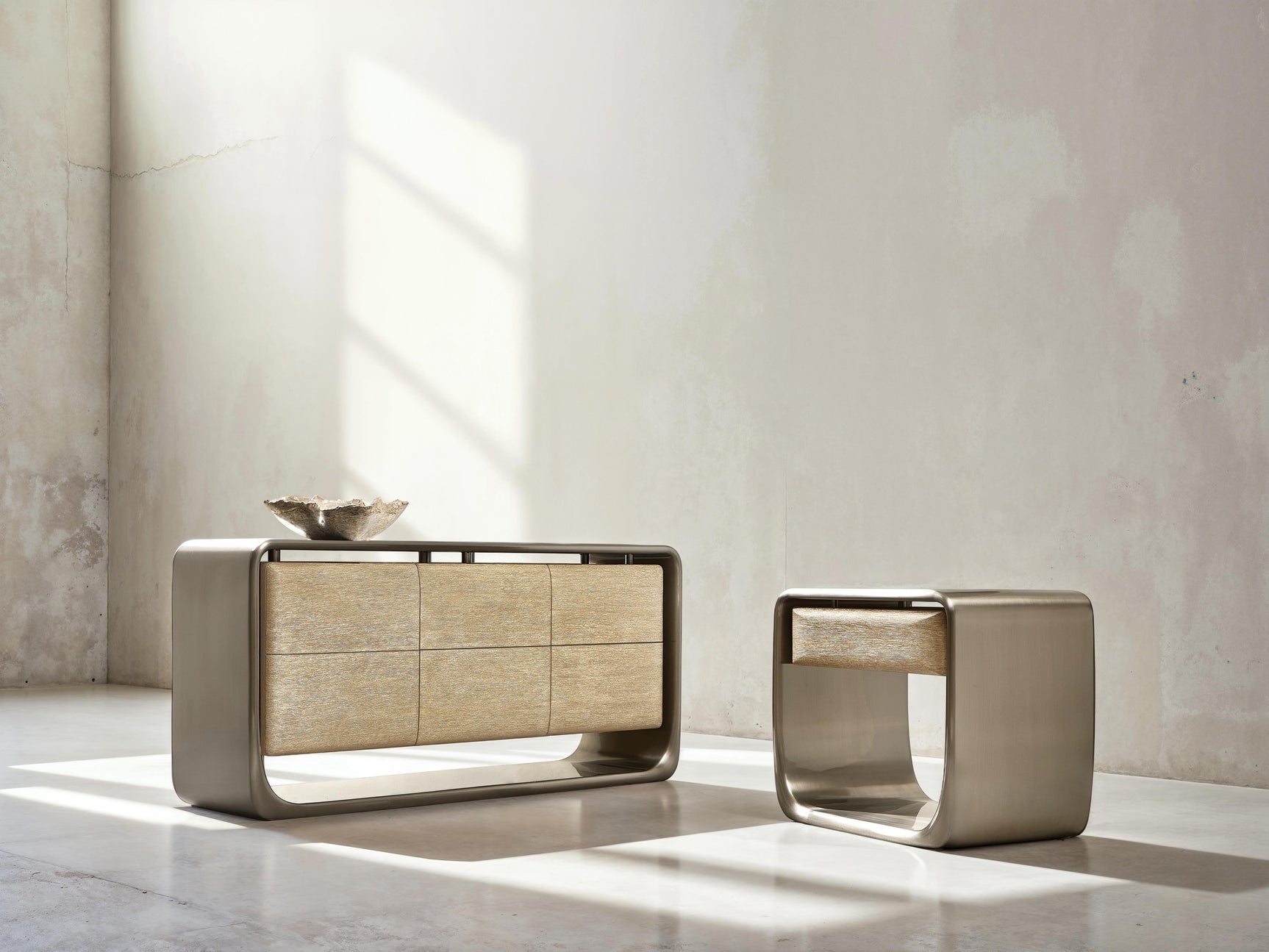 Lomond Tarnished Nickel/Trevin Dresser - Ornate Home