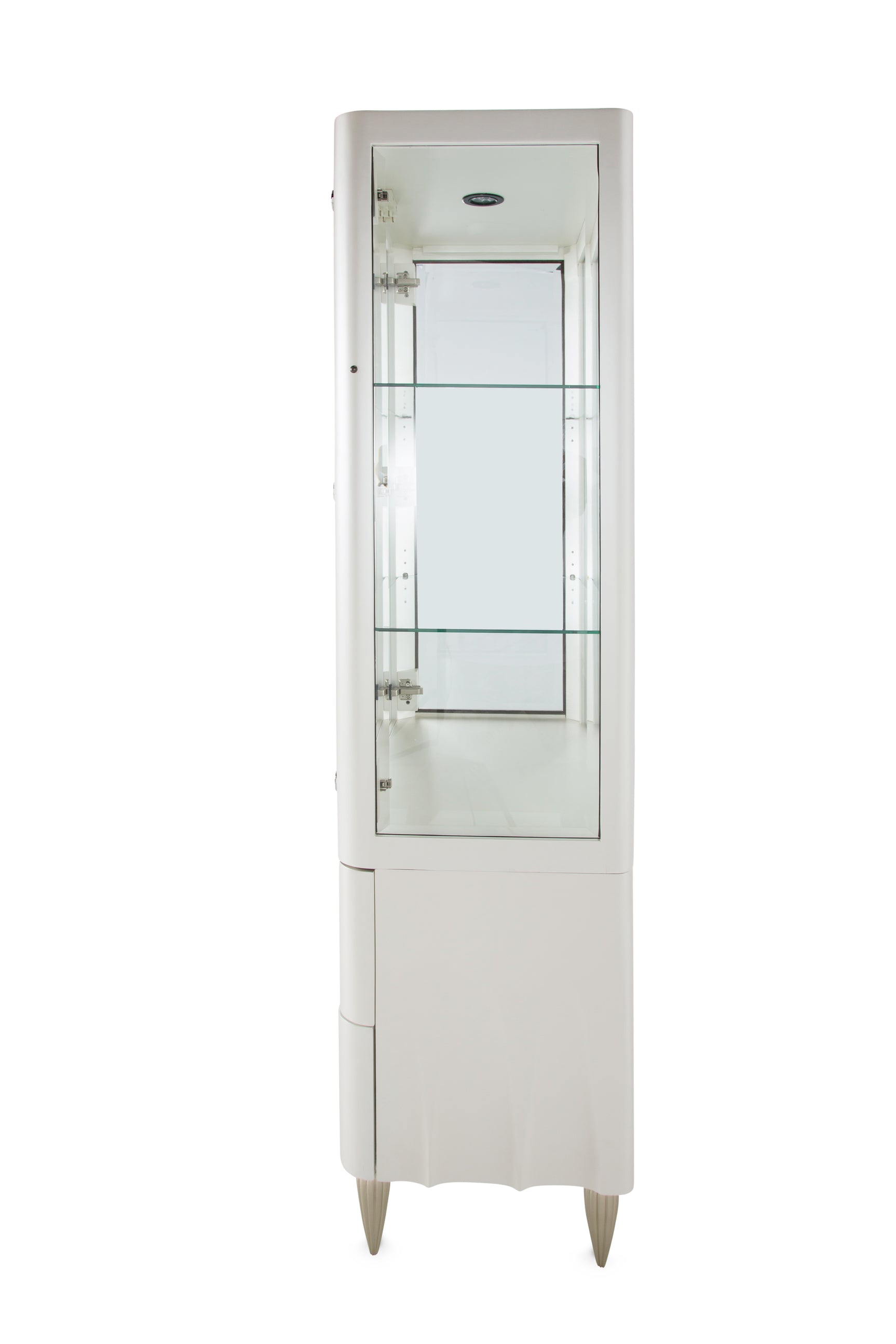 London Place Creamy Pearl Display Cabinet - Ornate Home