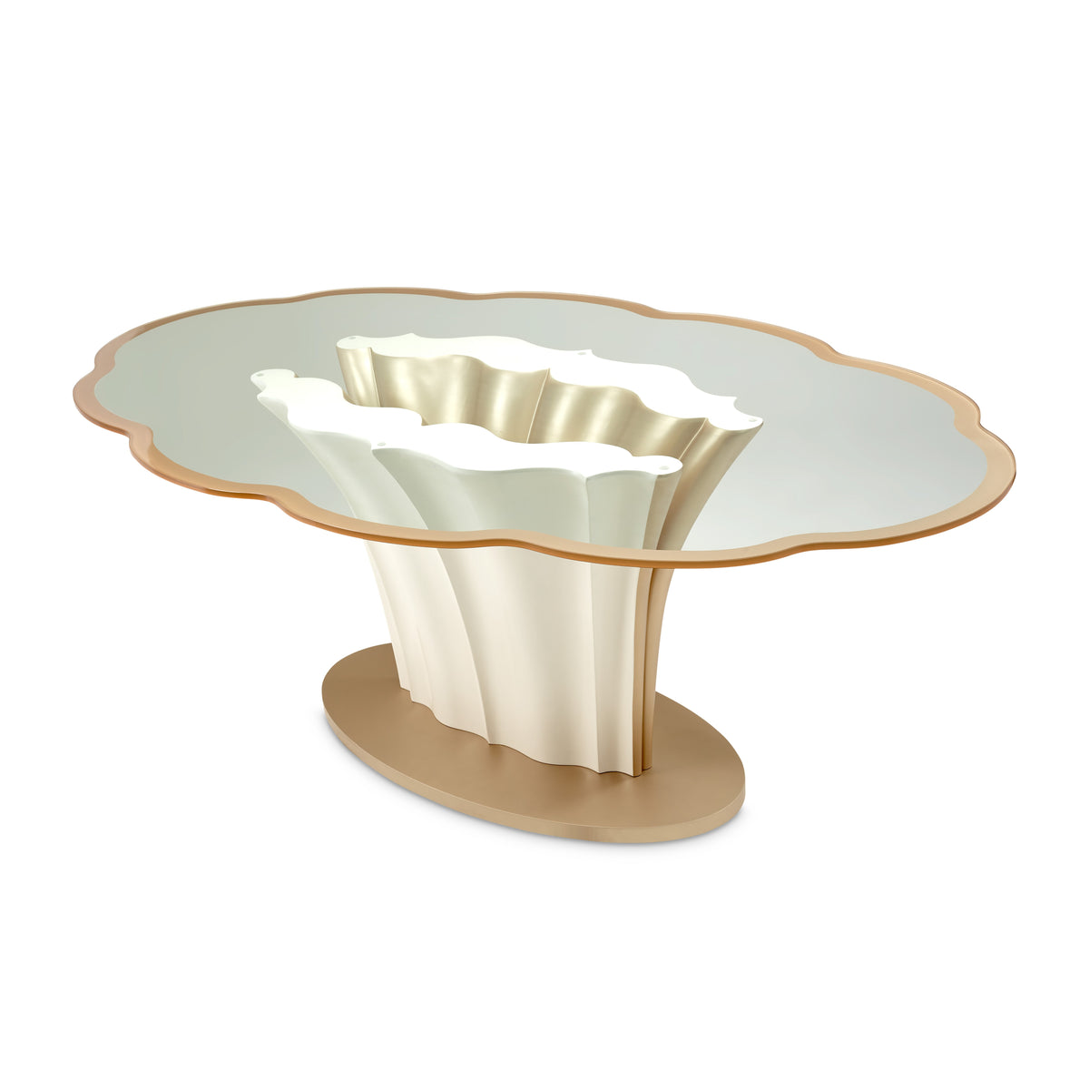London Place Creamy Pearl Entry Table
