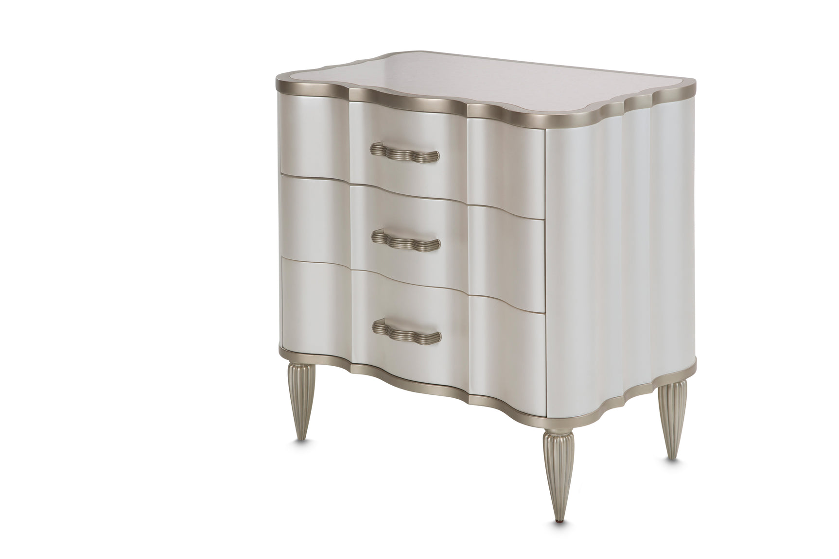 London Place Creamy Pearl Nightstand - Ornate Home