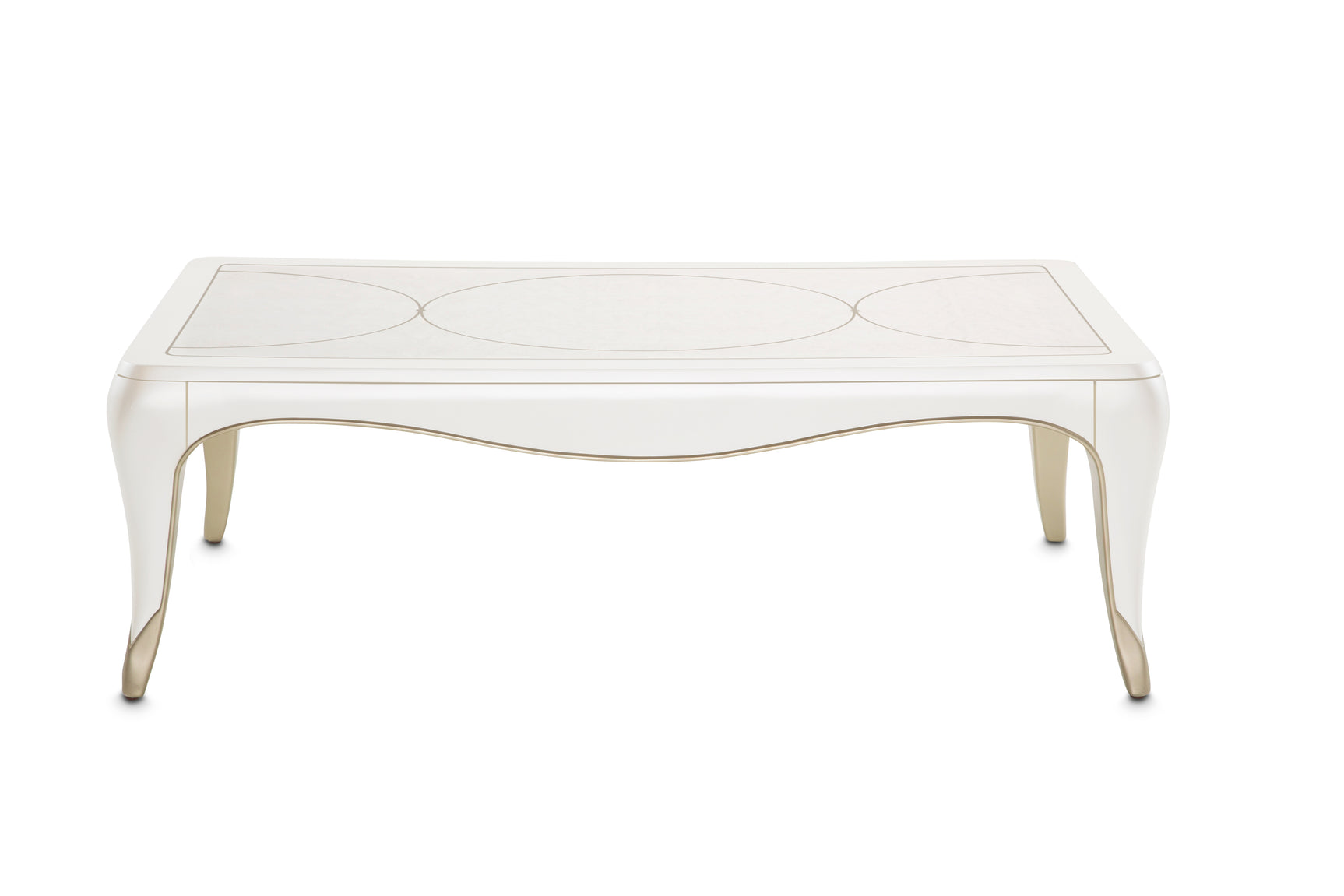 London Place Creamy Pearl Rectangular Cocktail Table - Ornate Home