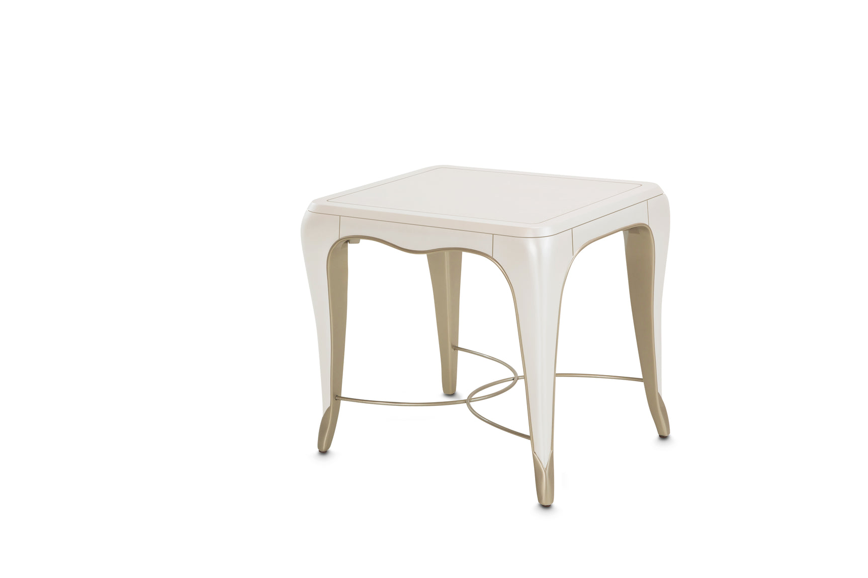 London Place Creamy Pearl Rectangular End Table - Ornate Home