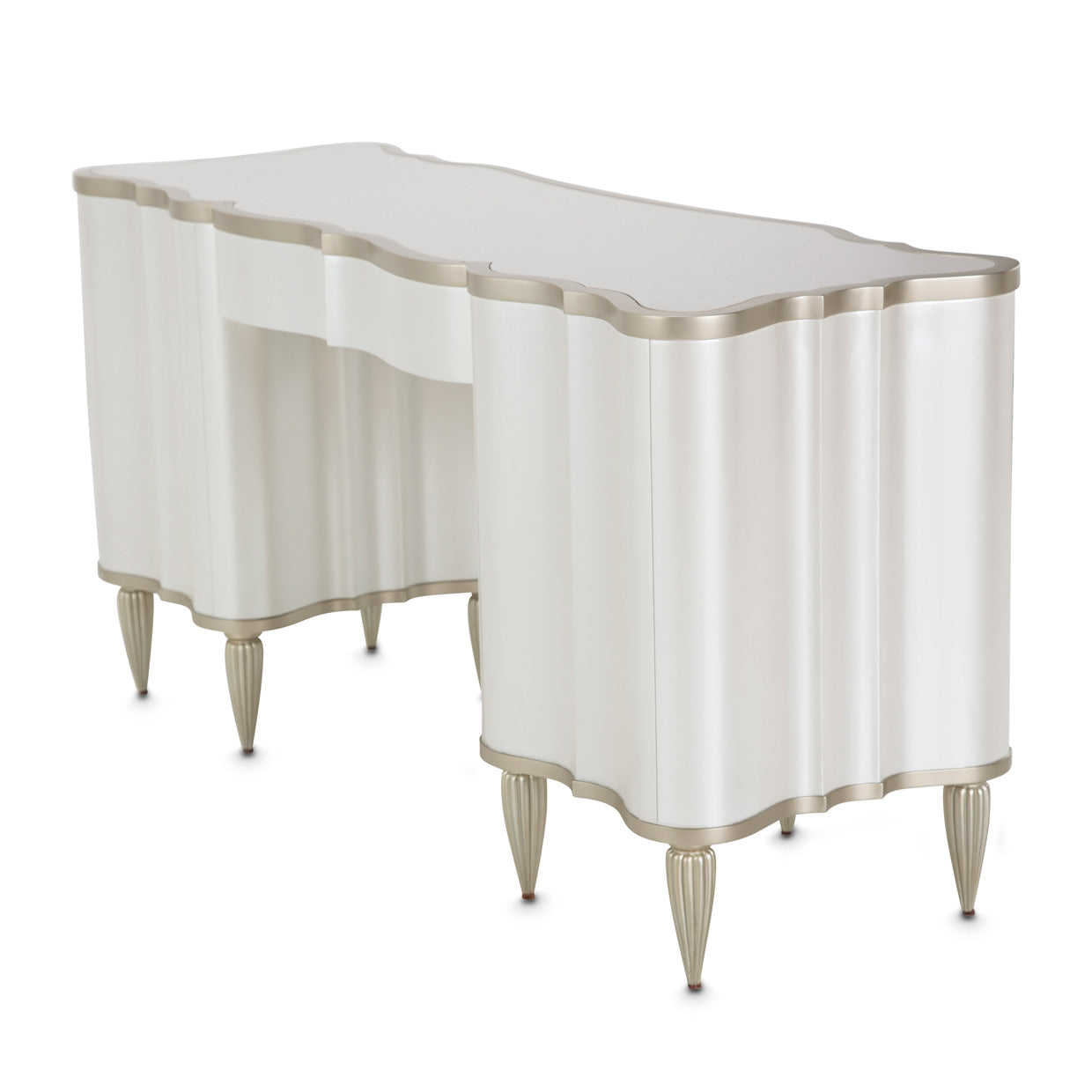 London Place Creamy Pearl Vanity Desk - Ornate Home