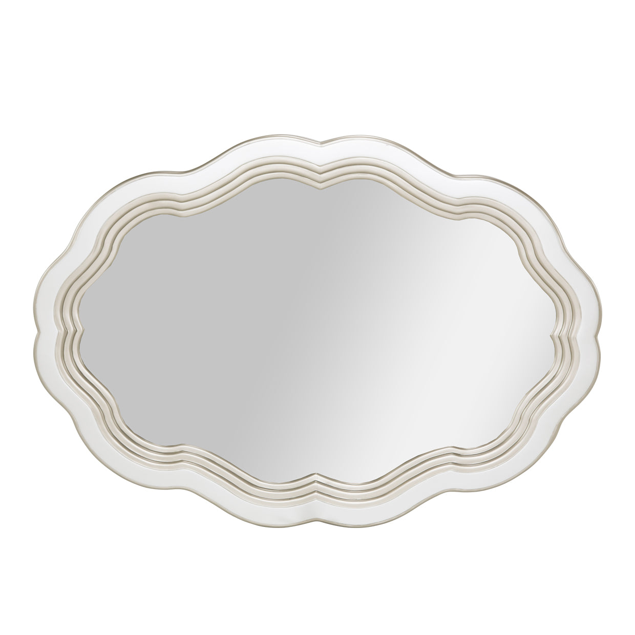London Place Creamy Pearl Wall Mirror - Ornate Home