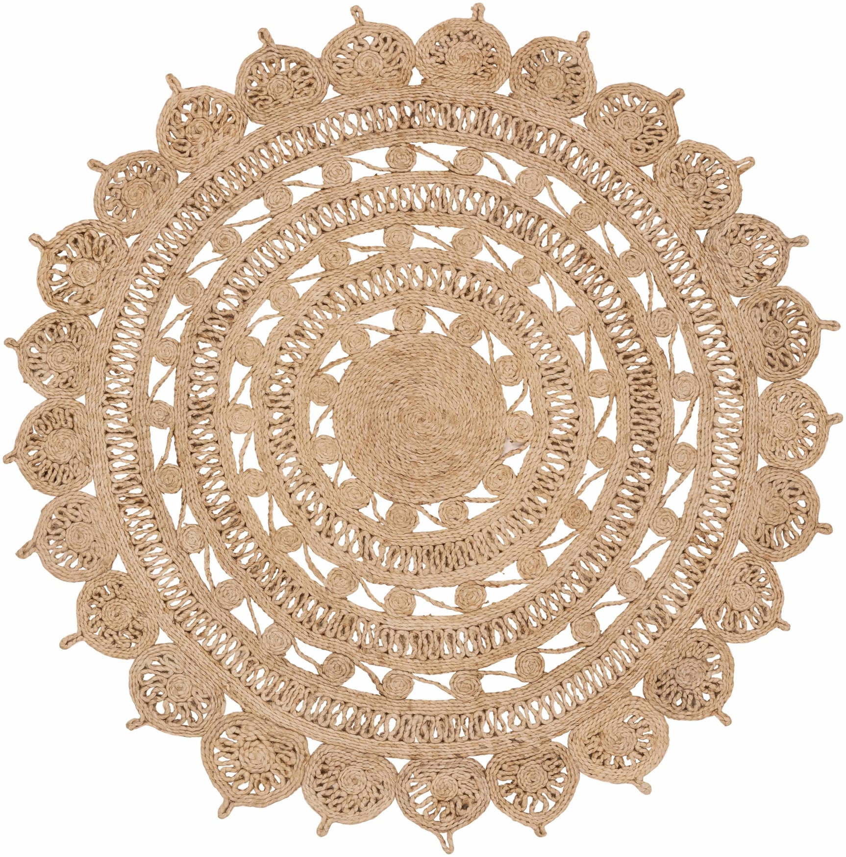 Longville Round Jute Rug - Clearance - Ornate Home