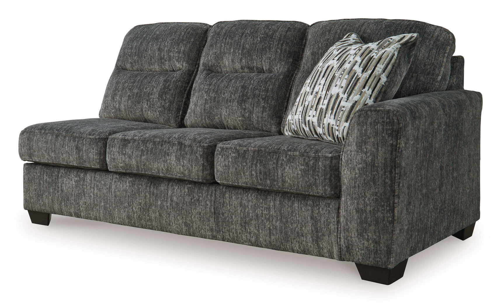 Lonoke Gunmetal 2pc LAF Chaise Sectional - Ornate Home