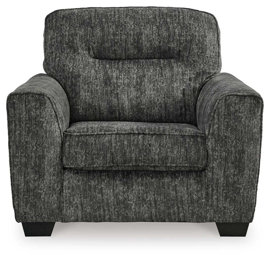 Lonoke Gunmetal Oversized Chair (Online Special Price) - Ornate Home
