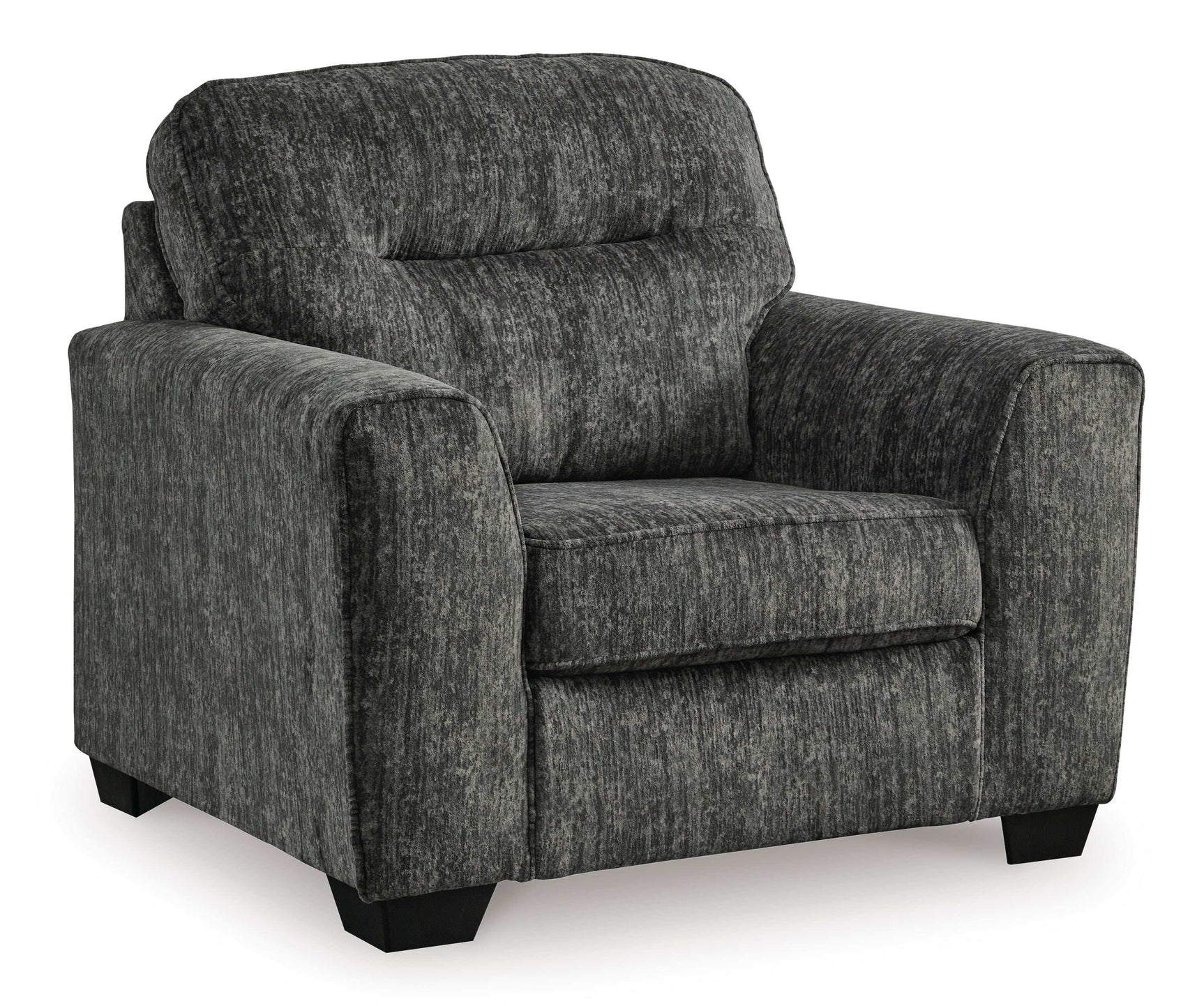 Lonoke Gunmetal Oversized Chair & Ottoman - Ornate Home