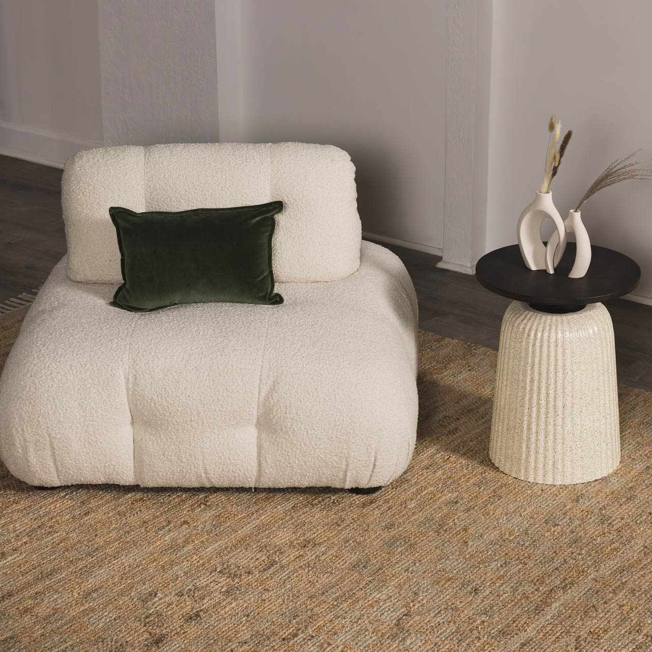 Lonut Checkered Jute Area Rug - Clearance - Ornate Home